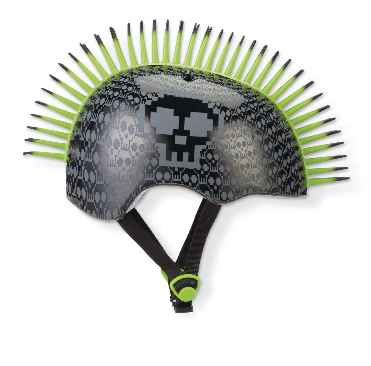 Raskullz Bone Block Kids' Bike Helmet w/Adjustable Straps, Black/Green, Ages 5-13#073-0483-6 | Canadian Tire