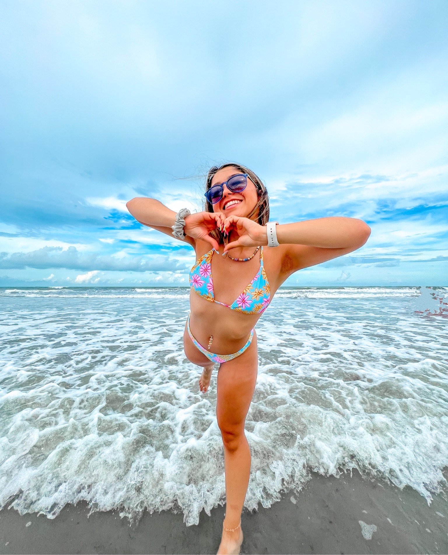 Two Piece Triangle Floral Swimsuit with matching partner bottoms! 

#LTKswim #LTKtravel #LTKSeasonal