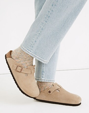 Birkenstock® Boston Suede Soft Footbed Clogs | Madewell