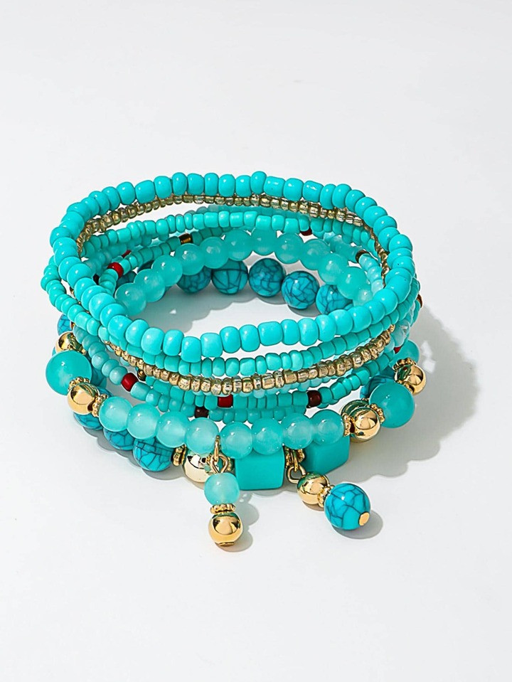 8pcs/set Minimalist Beaded Bracelet | SHEIN