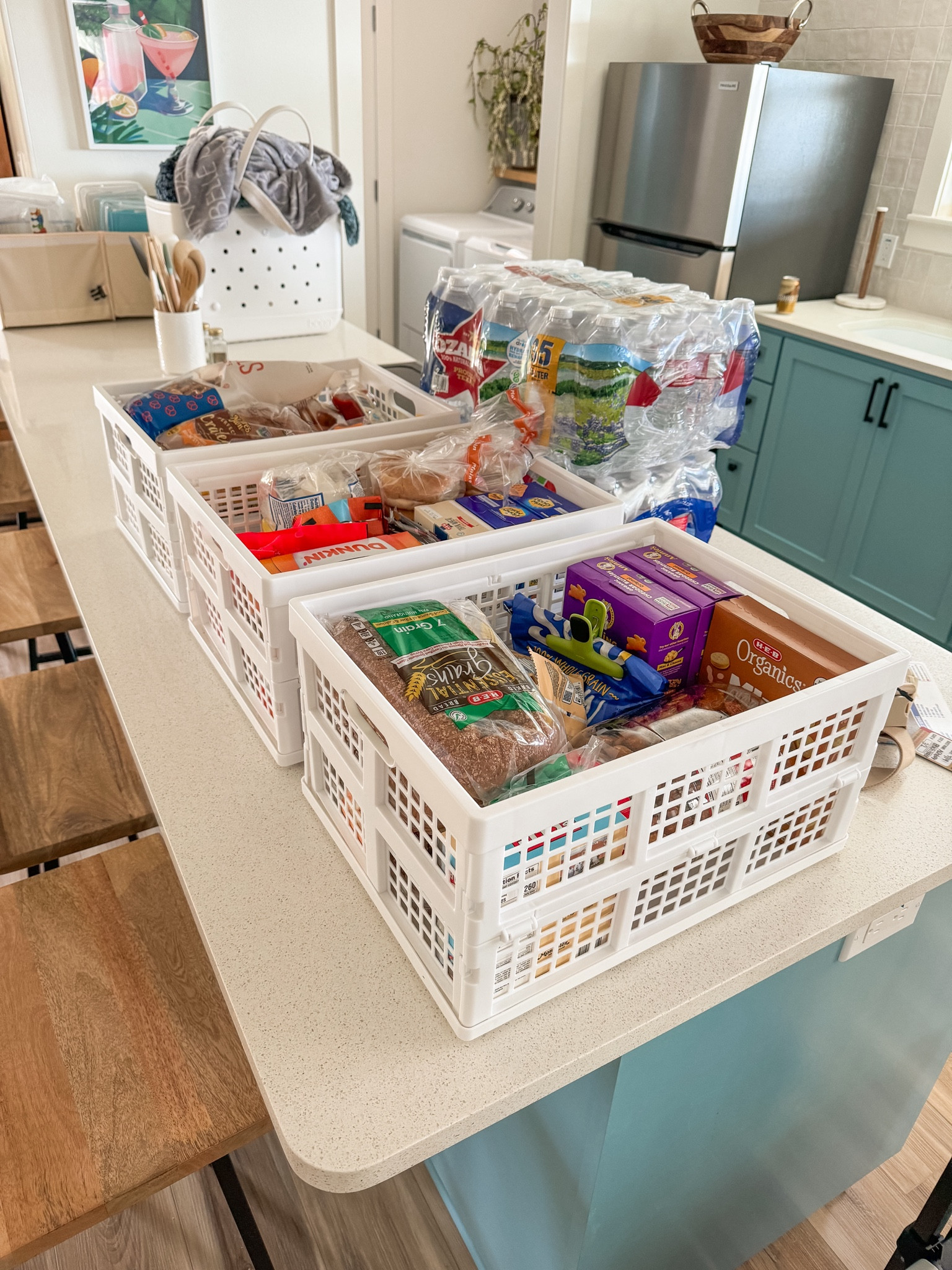 These collapsible storage crates were perfect for storing our vacay food during our road trip and were easy to carry in, and then collapse and store away during our stay 👏🏼

#LTKtravel #LTKfamily #LTKfindsunder50