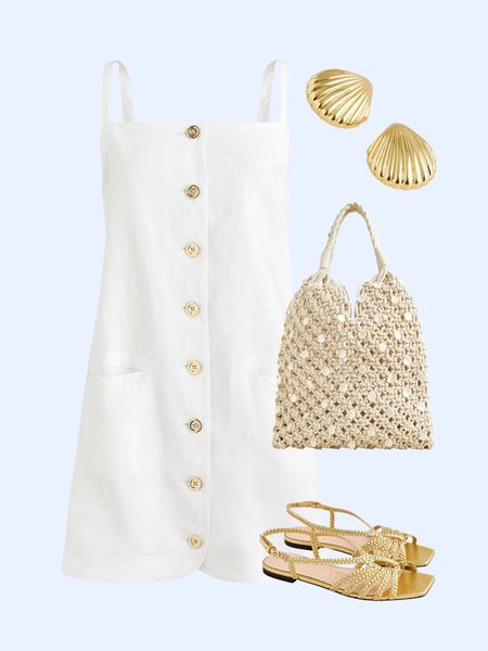 Cutest summer white mini dress outfit at J.Crew 

#LTKshoecrush #LTKitbag #LTKsalealert