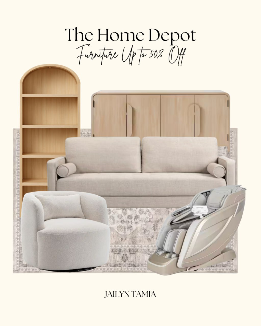 The Home Depot Furniture Up To 50% Off 

// The Home Depot, Home Depot, Home, Home Decor, Home Decor Living Room, Home Decor Finds, Home Finds, Home Must Haves, Sofa, Modern Sofa, Arched Bookcase, Swivel Barrel Chair, Recliner Chair, Area Rug, Living Room Area Rug, Sideboard Cabinet 

 #LTKCyberWeek #LTKHome #LTKSaleAlert