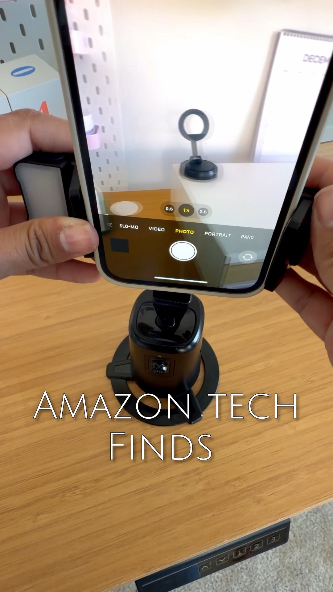 This is a great find for creators and anyone who needs a tripod that is multi use . 

This tripod , phone holder has a camera that will allow you to
Move around the room. It also comes with a selfie light with multiple settings. 

Great tech finds, Amazon office finds, great for creators. 

#LTKGiftGuide #LTKSaleAlert #LTKvlog