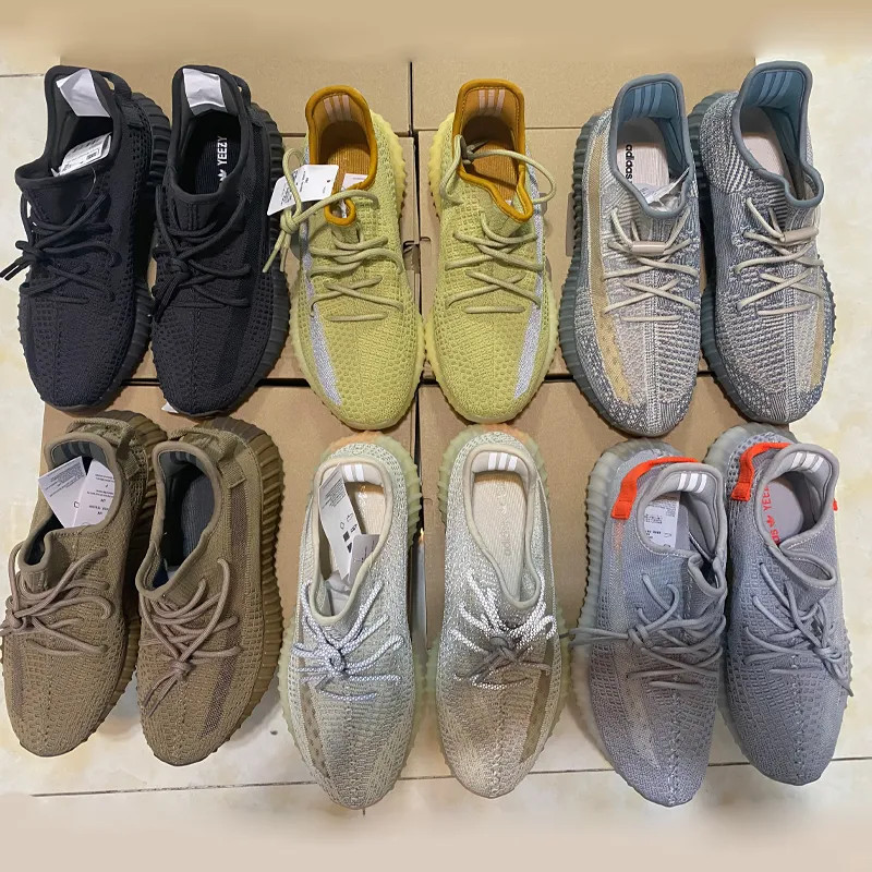 Dupe Kanye West V2 350 700 Running Shoes Black Static Tail Light Zebra Sneakers Cinder Fade Cream... | DHGate