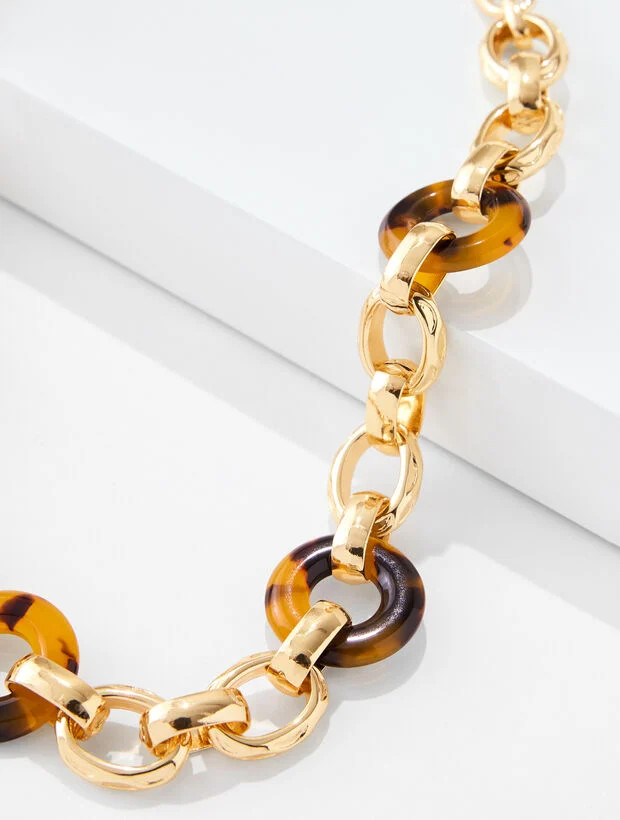 Tort Chain Link Necklace | Talbots