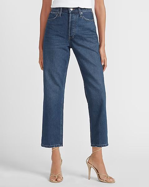 High Waisted Original Cropped Dad Jeans | Express