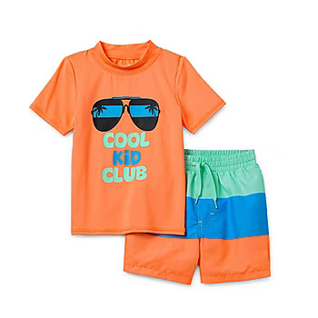Okie Dokie Boys Above The Knee Rash Guard Set | JCPenney