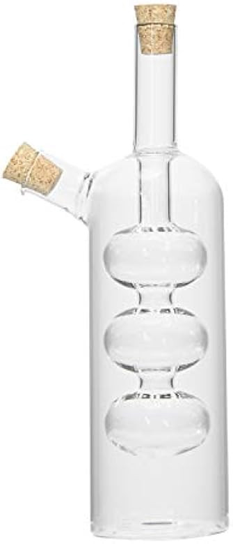 Creative Co-Op Hand-Blown Glass Oil and Vinegar Cruet, Translucent | Amazon (US)