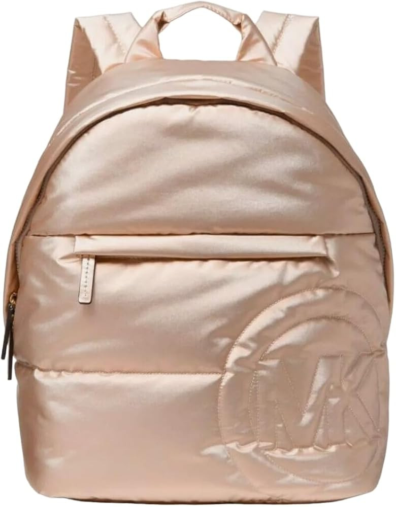 Michael Kors Rae Medium Quilted Metallic Nylon Backpack, Rose Gold | Amazon (US)