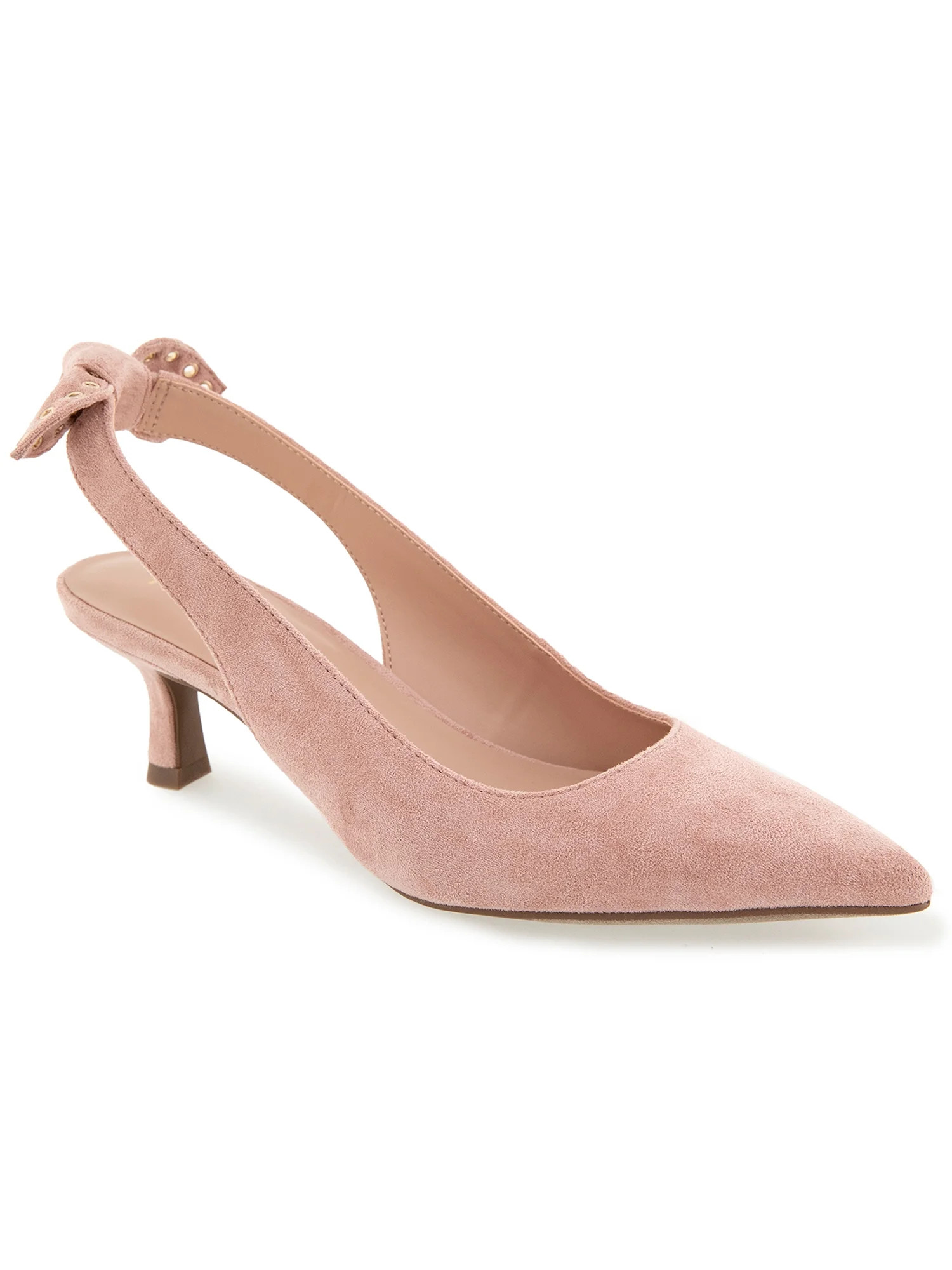 Kensie Olympia Grommet Bow Slingback Kitten Heel | Walmart (US)