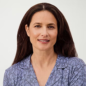 new!Martha Stewart Womens Long Sleeve 2-pc. Pajama Top | JCPenney