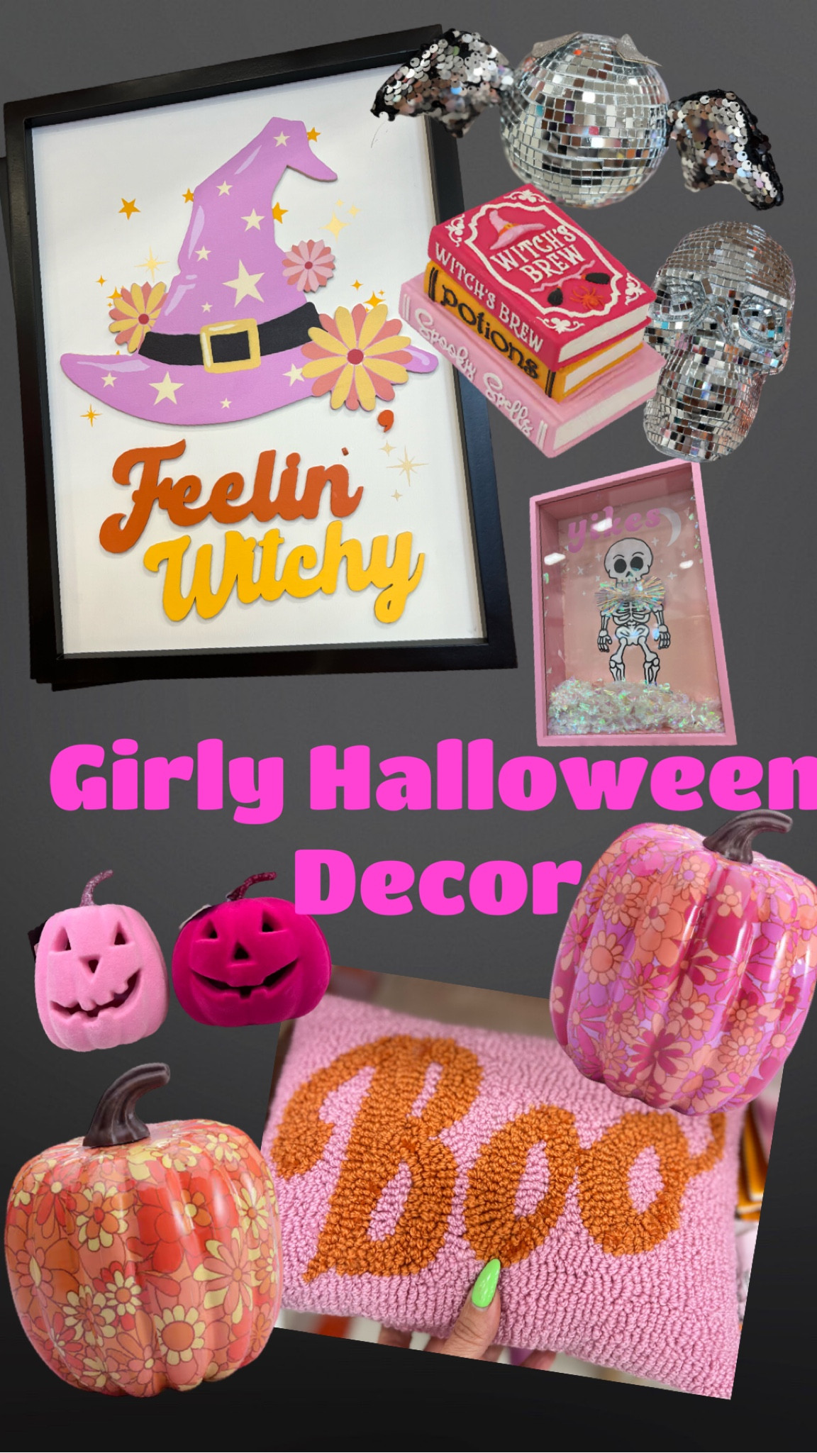For my Girly Halloween Lovers!!👻💕
•
#Halloween #Halloweenfinds #Halloweenlover #Halloweendecor #Halloweendecorations #HalloweenHomeDecor #SpookySeason #HippieHalloween #Discoballbat #Discoballskull #pumpkins #pinkhalloween 

#LTKHome #LTKStyleTip #LTKSeasonal