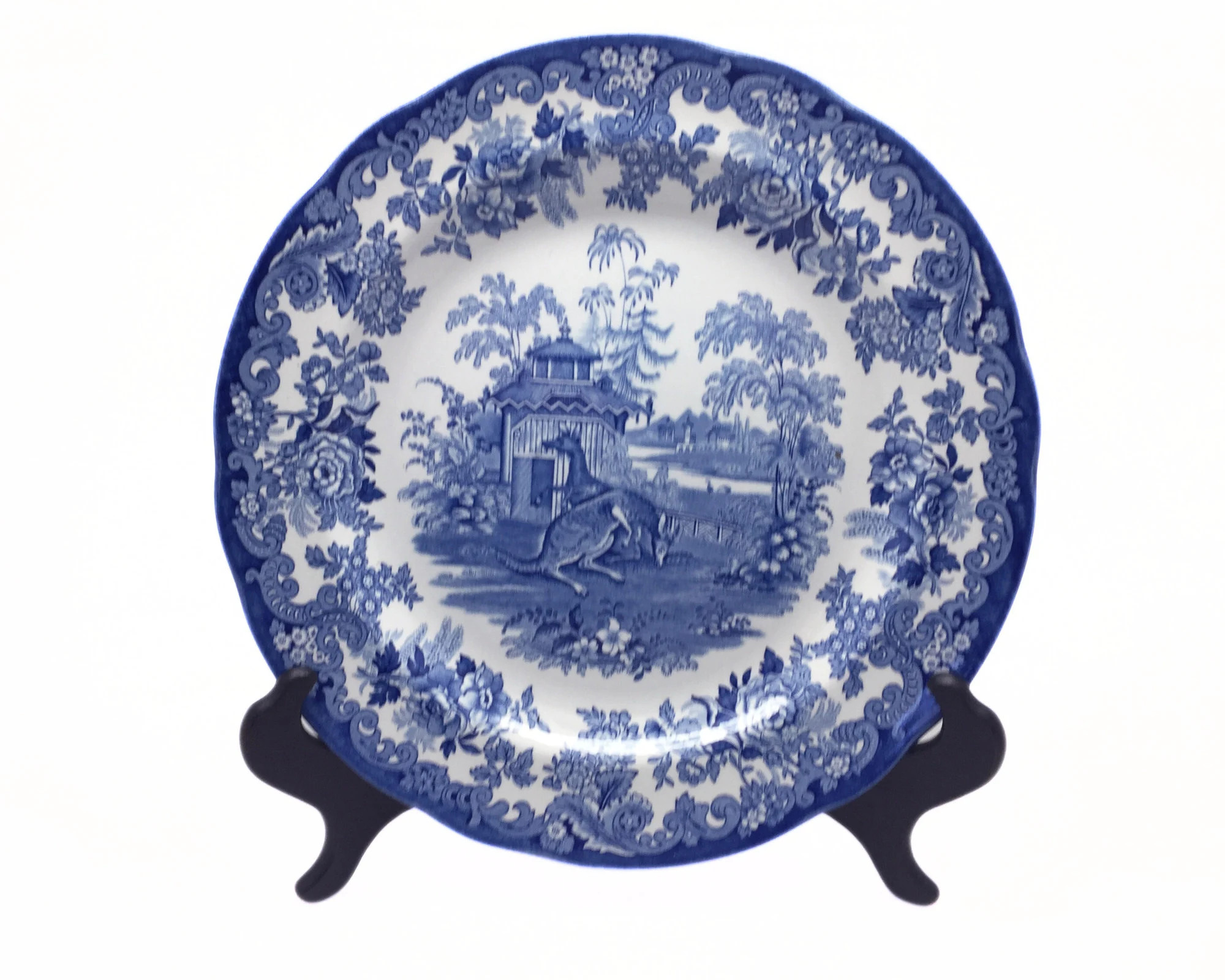 Spode, the Blue Room Zoological Collection the Kangaroo Enclosure Blue and White Plate - Etsy | Etsy (US)