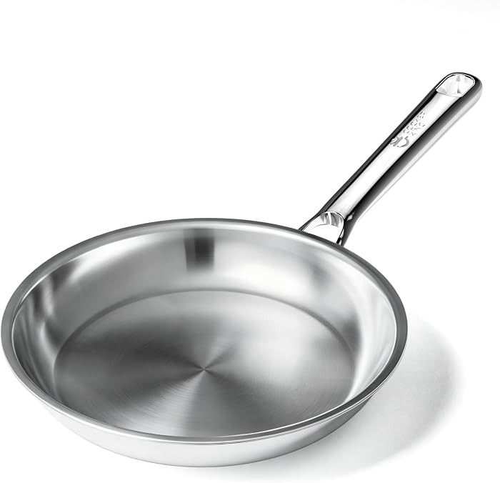 COOKER KING 8 Inch Stainless Steel Frying Pan, Small Omelette Pan | Amazon (US)