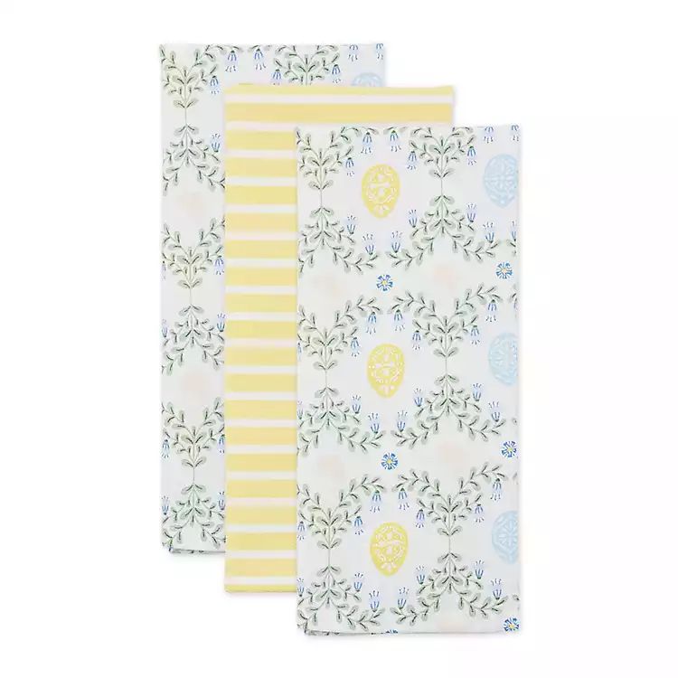 Eggs and Greenery Kitchen Towels, Set of 3 | Kirkland's Home