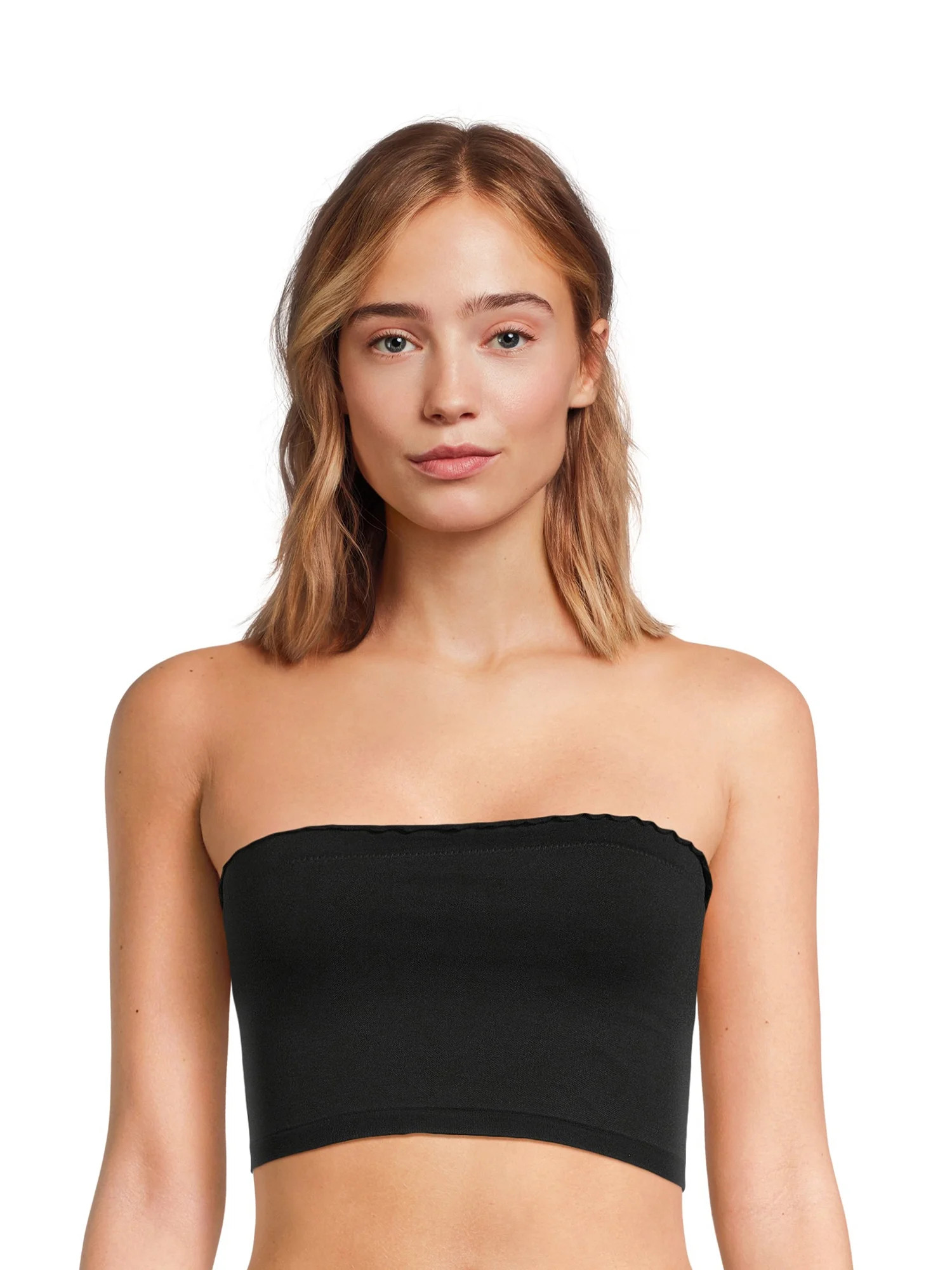 No Boundaries Juniors' Lettuce Edge Bandeau, Sizes S-3XL | Walmart (US)