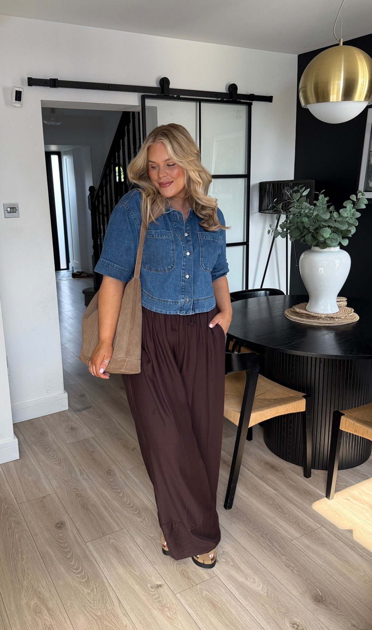 Had to re share this as probably my most requested outfit links so far this year! Where comfort meets style 🙌🏻 I can’t link the exact trousers here so these will be posted on my Instagram. 

Wide leg trousers. Transitional outfit. Mum style. Comfy outfit. Denim shirt. ASOS. Size 18. Midsize. 

#LTKcurves #LTKuk #LTKstyletip