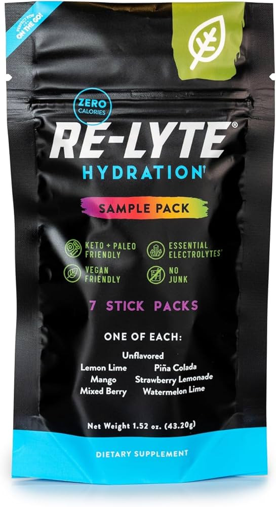 REDMOND Re-Lyte Hydration Electrolyte Powder Drink Mix Variety (7 Stick Packs) | Amazon (US)
