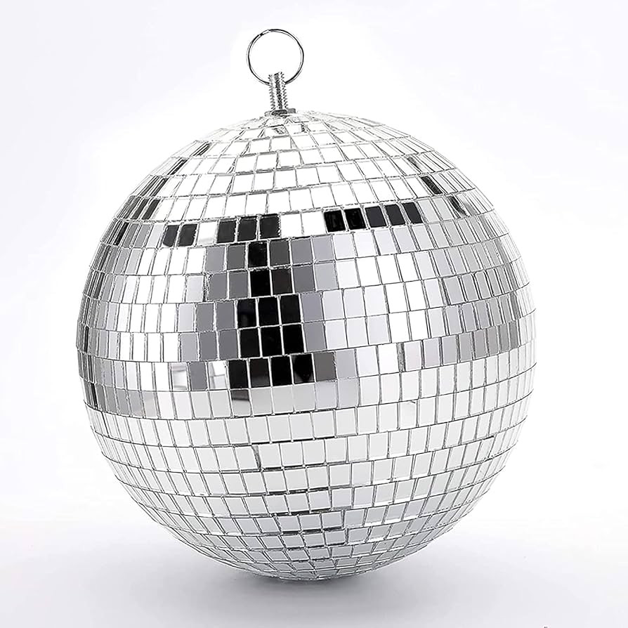 GOGHOST Mirror Disco Ball - 12-Inch Cool and Fun Silver Hanging Party Disco Ball – Stage Lightn... | Amazon (CA)