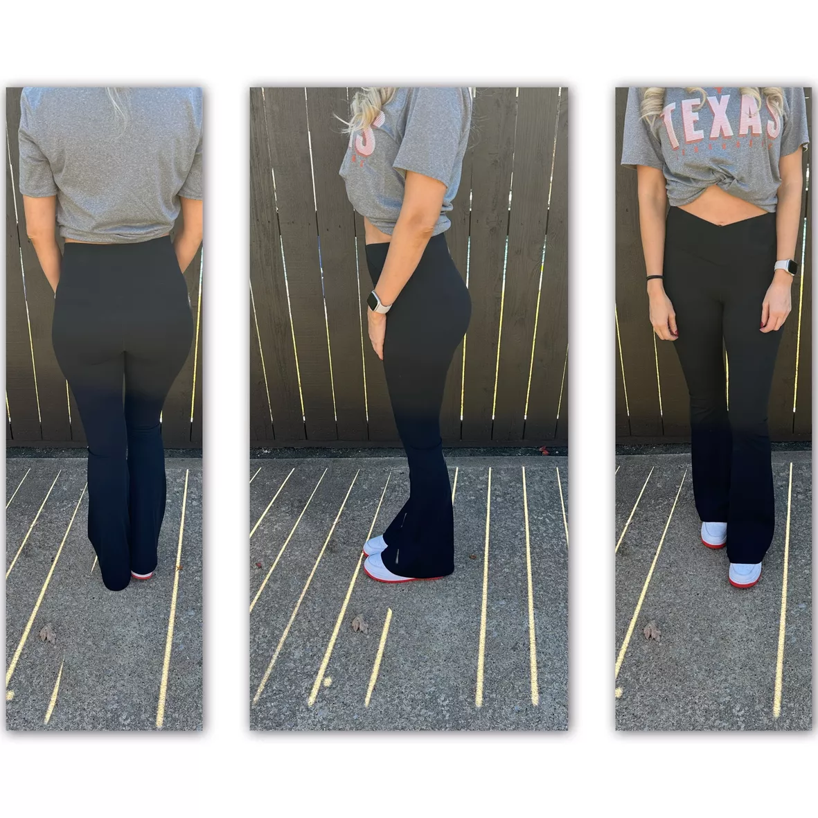  Sunzel Flare Leggings, Crossover Yoga Pants