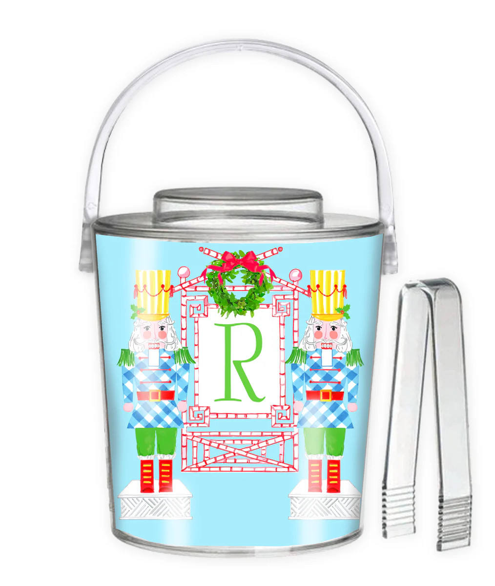 Nutcracker Sweet, Winter Blue, Personalized; Ice Bucket | Taylor Beach Design