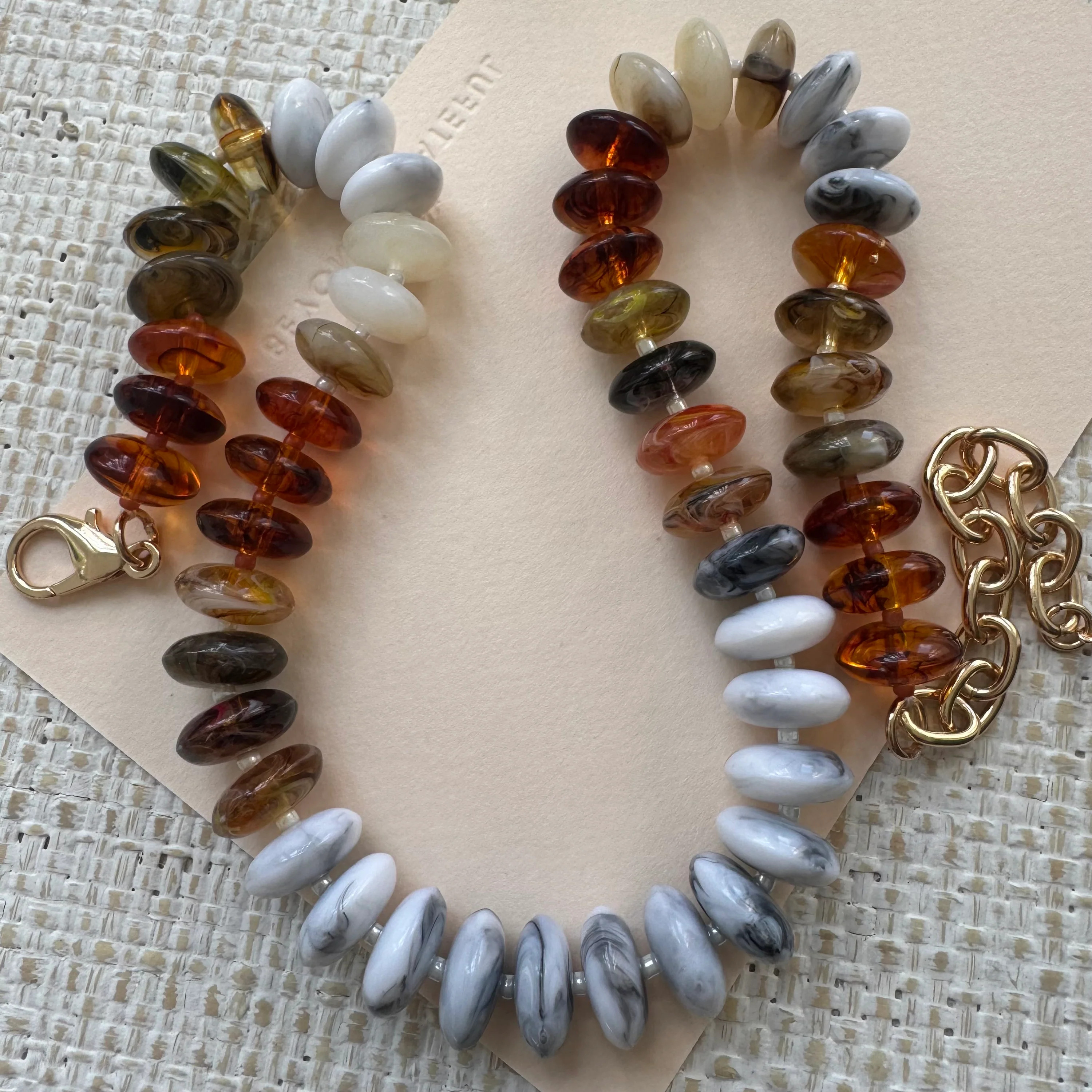 Honey Maple Resin Necklace | Erin McDermott Jewelry