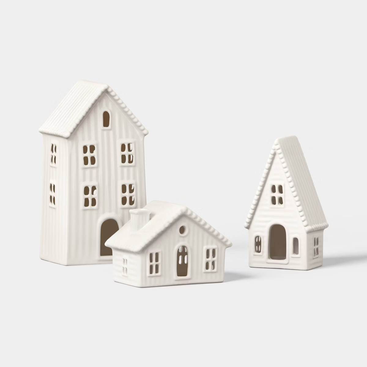 Beaded Ceramic Tall Christmas House - Threshold\u2122 | Target