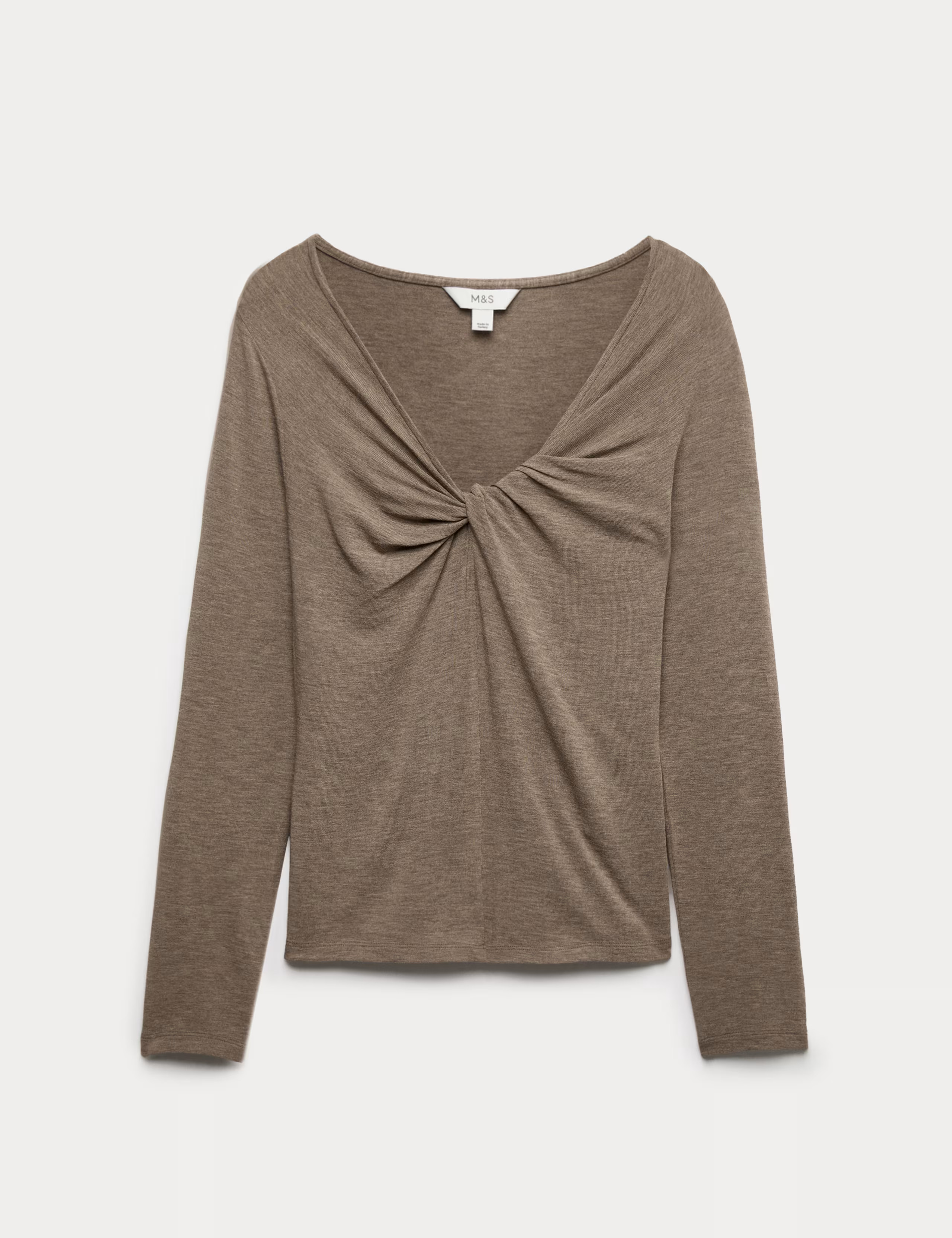 Twist Detail Long Sleeve Top | Marks & Spencer (UK)