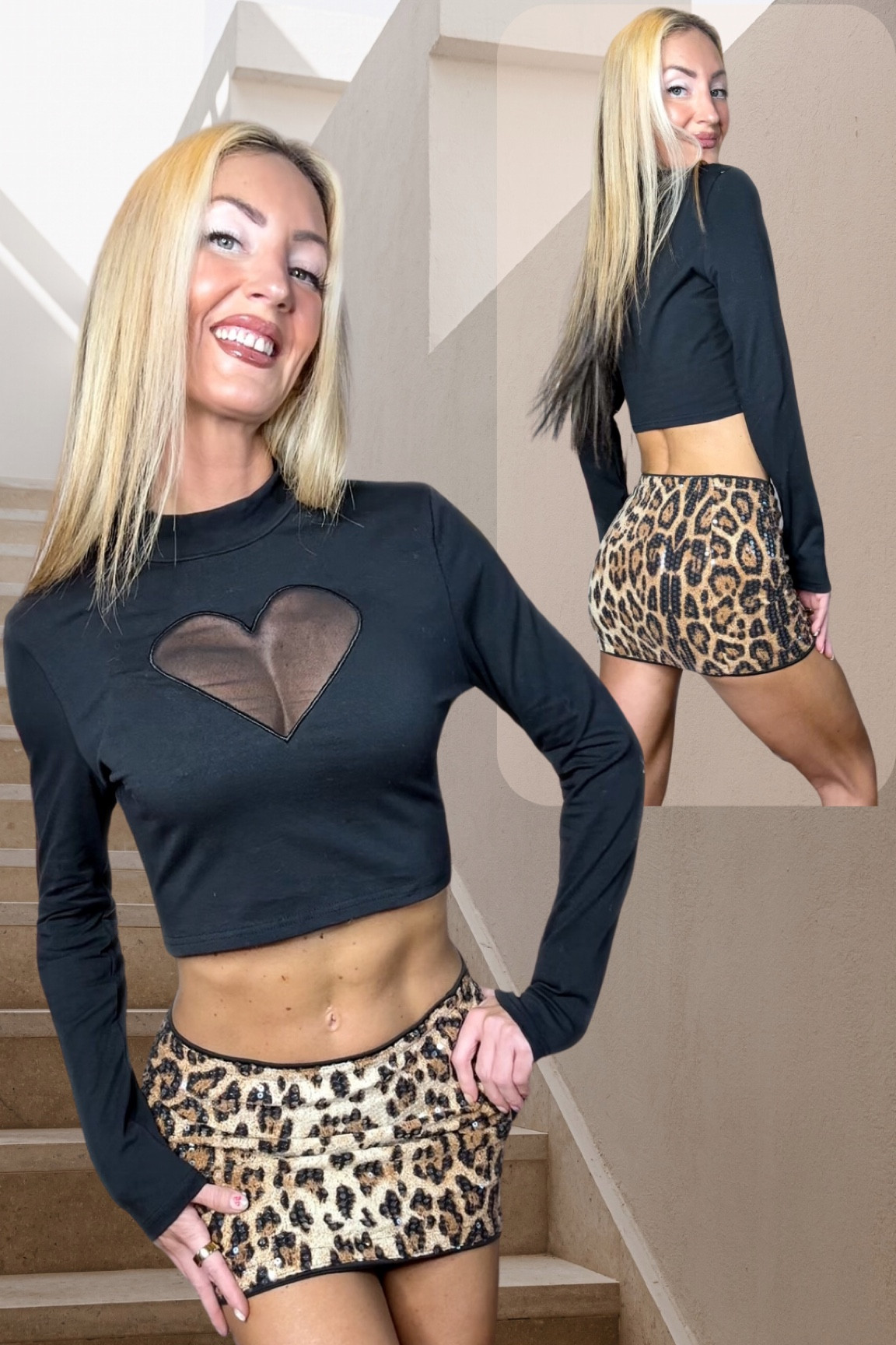 #vdayoutfit #valentinesdaylook #miniskirt #sequins #leopardprint #datenightoutfit #croptop #heartcutout #mockneck #hearttop

#LTKFindsUnder50 #LTKStyleTip #LTKSeasonal