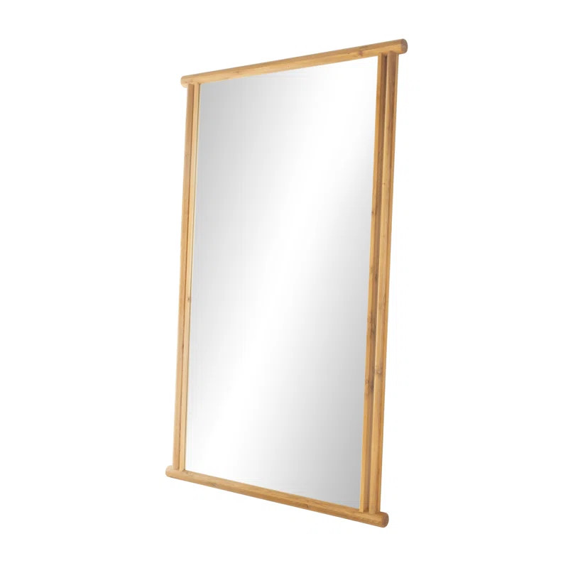 Yoku Wood Floor Mirror | Wayfair North America