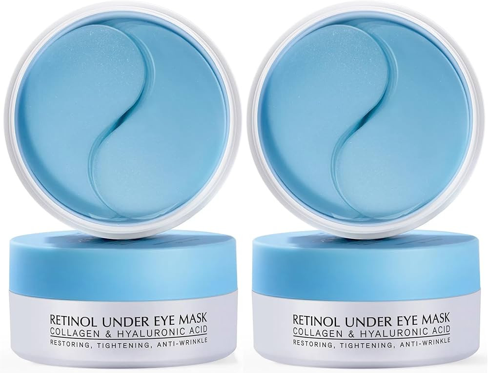 Enaskin Naturals Under Eye Patches for Dark Circles: 60 Pairs Retinol Collagen Eye Gels Mask - Re... | Amazon (US)