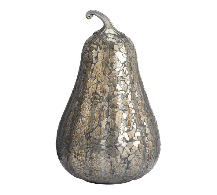 Handcrafted Antiqued Glass Mosaic Pumpkins | Pottery Barn (US)