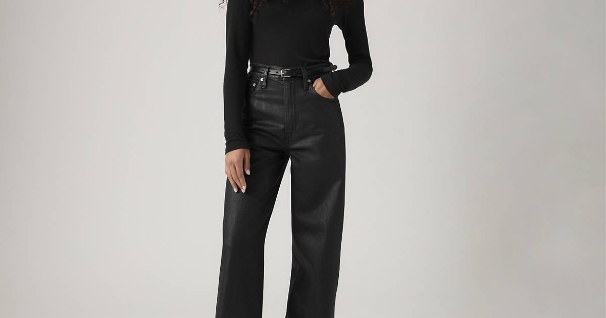 Coated Ribcage Wide Leg Women's Jeans | Levi's CA