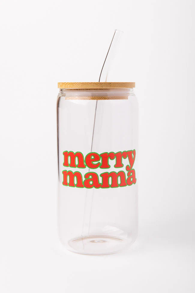 Merry Mama Iced Coffee Cup DOORBUSTER | Pink Lily