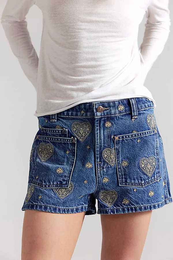We The Free Bettie Embroidered Sailor Shorts | Free People (Global - UK&FR Excluded)