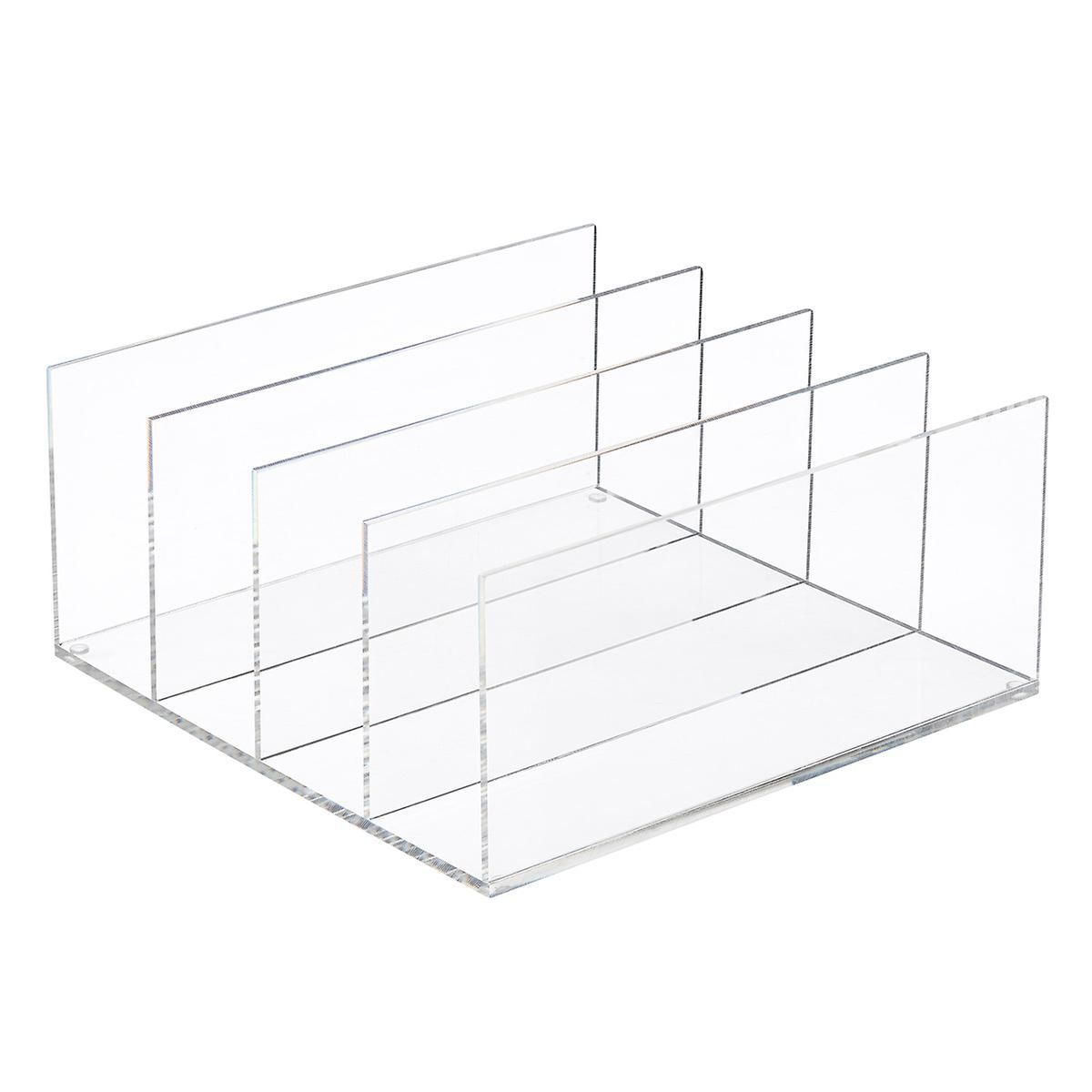 Acrylic 4-Section Purse Storage Organizer | The Container Store