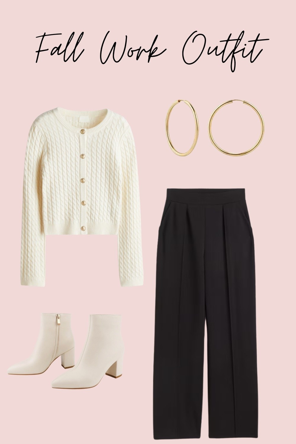 Fall wear. Fall Fashion. Fall Fashion. Fashion. Fall Outfit. Boots. Sweater. Slacks. Work outfit. Booties. Ankle boots. Accessories. Earrings. Chain. 

#LTKStyleTip #LTKWorkwear #LTKSeasonal