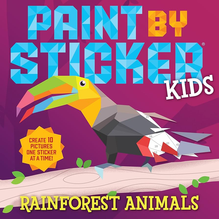 Paint by Sticker Kids: Rainforest Animals | Amazon (US)