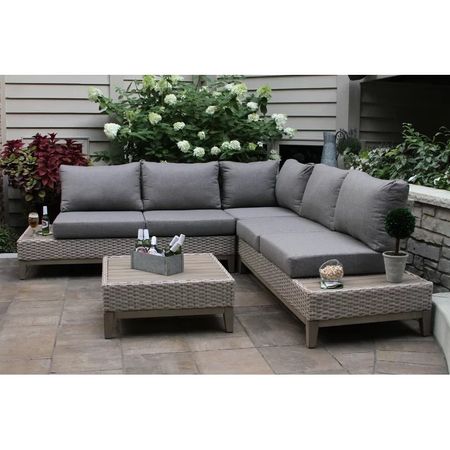 It’s the season to relax in your backyard. Check out this handwoven sectional sofa with cushions and a coffee table. We love the low profile and armless design. The built-in end tables provide extra space for drinks and snacks. 

#LTKSaleAlert #LTKSeasonal #LTKHome