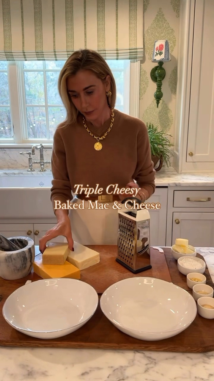 Macaroni and cheese is the ultimate comfort food. It is synonymous with soul food and part of the South’s culinary story. Creamy, rich, ooey-gooey, super cheesy, with those crispy browned cheese edges—no one can resist cooked mac & cheese. Exceptional mac 'n' cheese makes noises after it leaves the oven as if the ancestors are speaking to us through the squeaks and crackles of cooking.

#LTKhome #LTKVideo #LTKstyletip