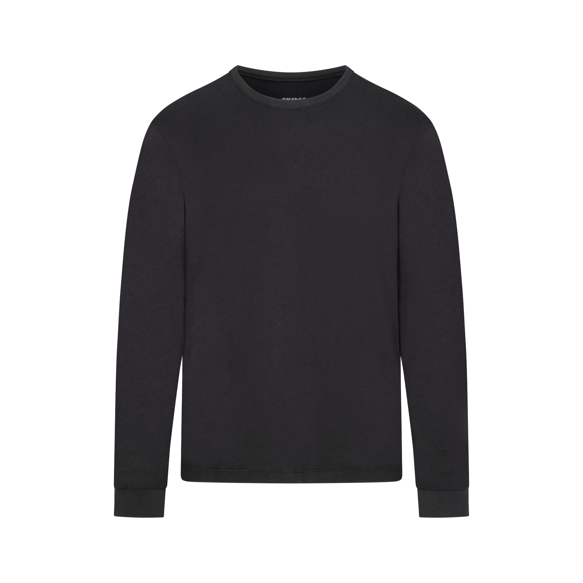 SKIMS COTTON MENS CLASSIC LONG SLEEVE T-SHIRT | ONYX | SKIMS (US)