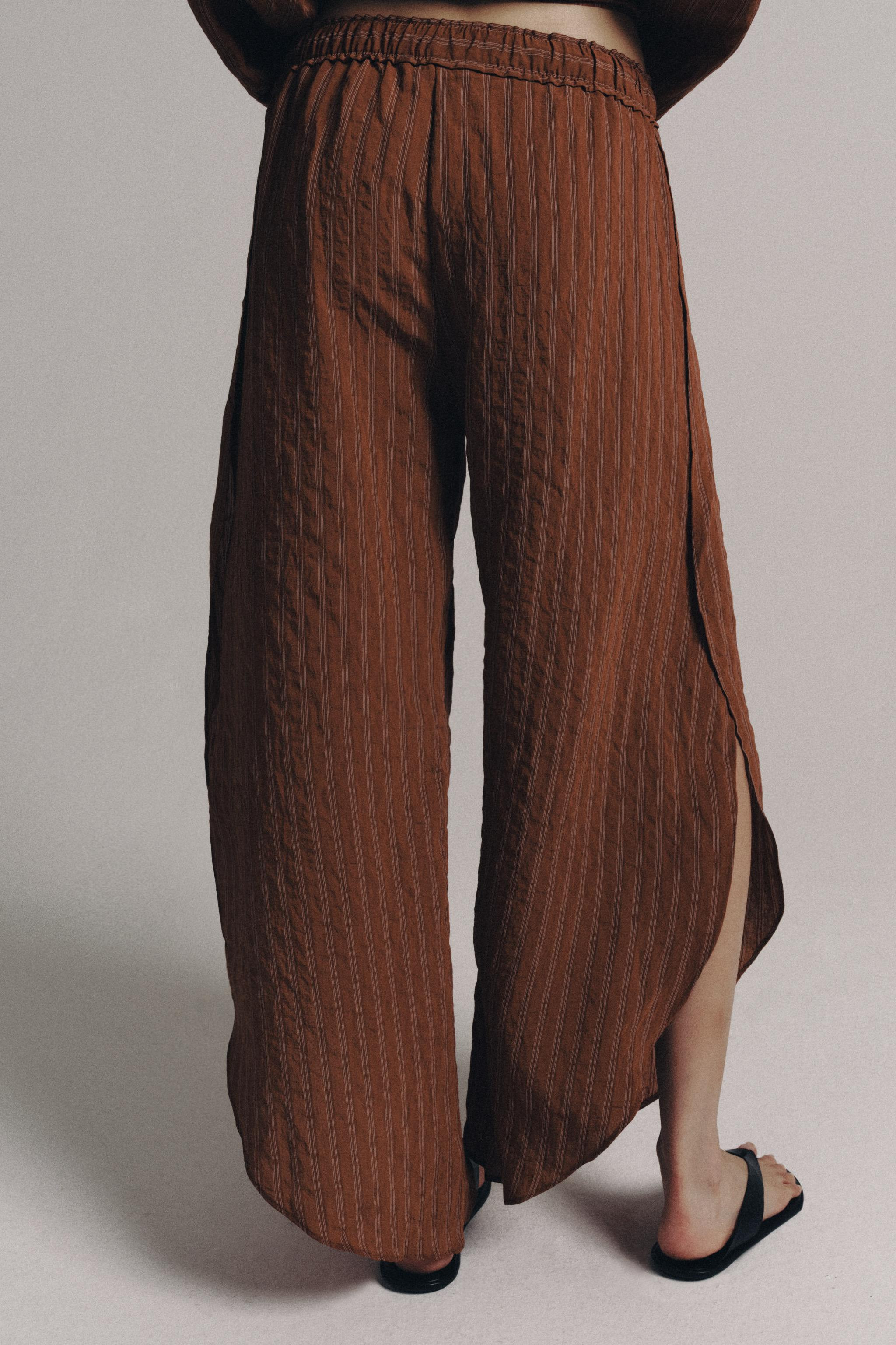 ZW COLLECTION SIDE VENT TROUSERS | Zara US