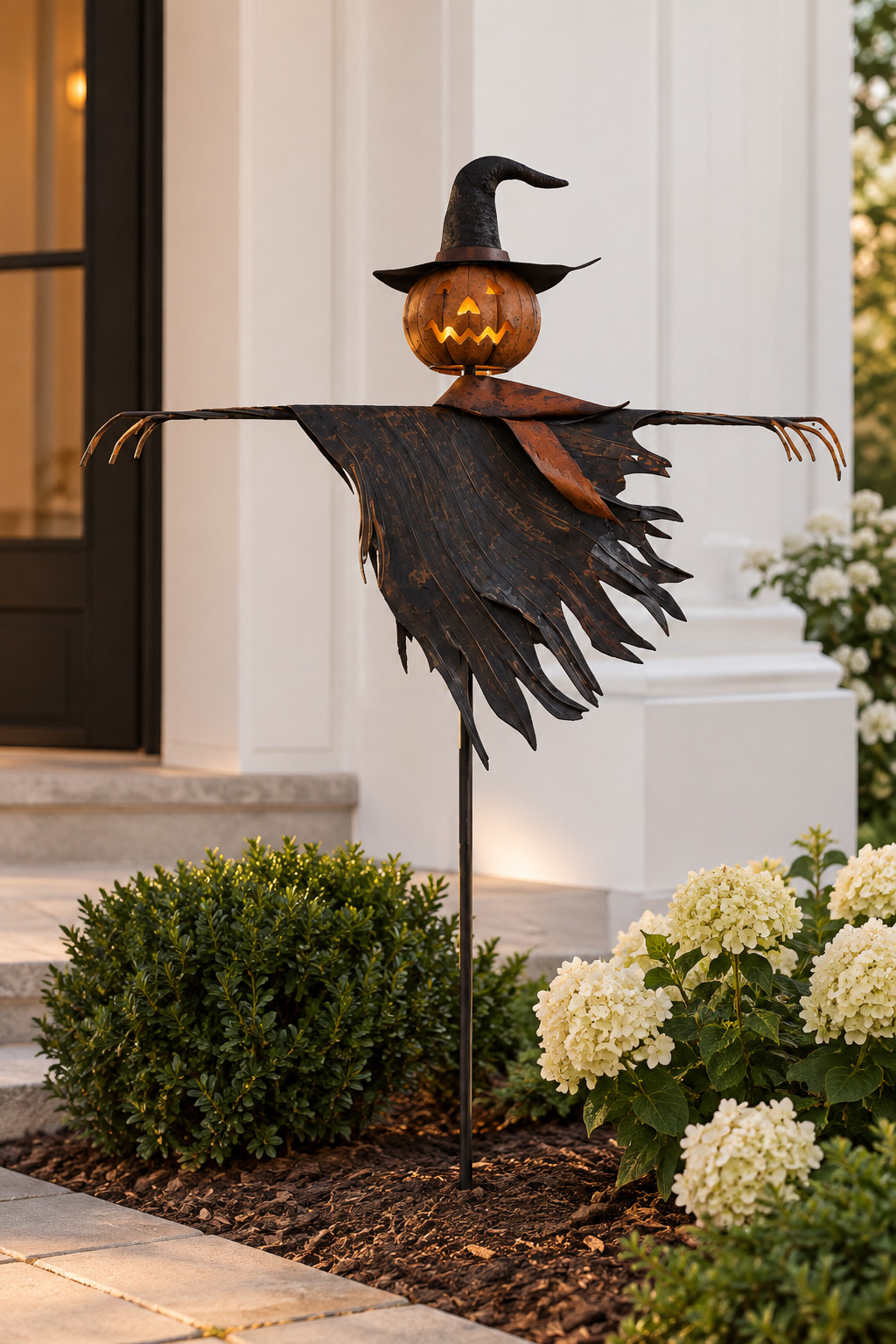 If you want a porch that actually looks put together, I’d start with one bigger statement piece like the Weather-Resistant Metal Pumpkin Scarecrow or Rustic White Metal Scarecrow, then add pumpkins and mums around it 🎃 It gives you that decorated look without needing to fill every inch of the porch. #HalloweenPorchDecor #ScarecrowDecor #BirchLane #FallPorchDecor #HalloweenOutdoorDecor #FrontPorchDecor #PumpkinDecor #HalloweenDecorations #SpookySeason #PorchIdeas 

 #LTKSeasonal #LTKHome #LTKSaleAlert