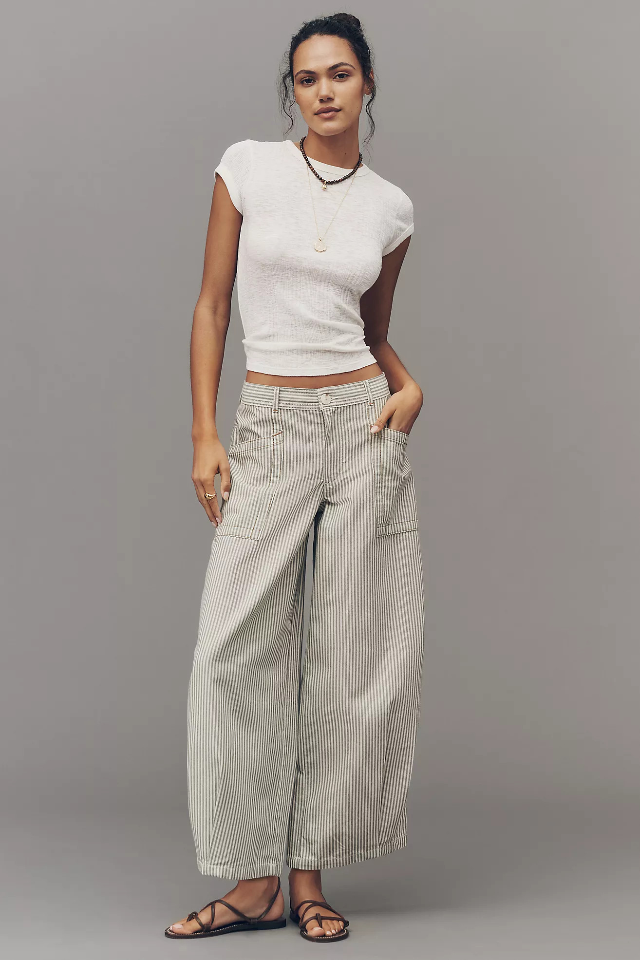 By Anthropologie Cotton Utility Pants | Anthropologie (US)