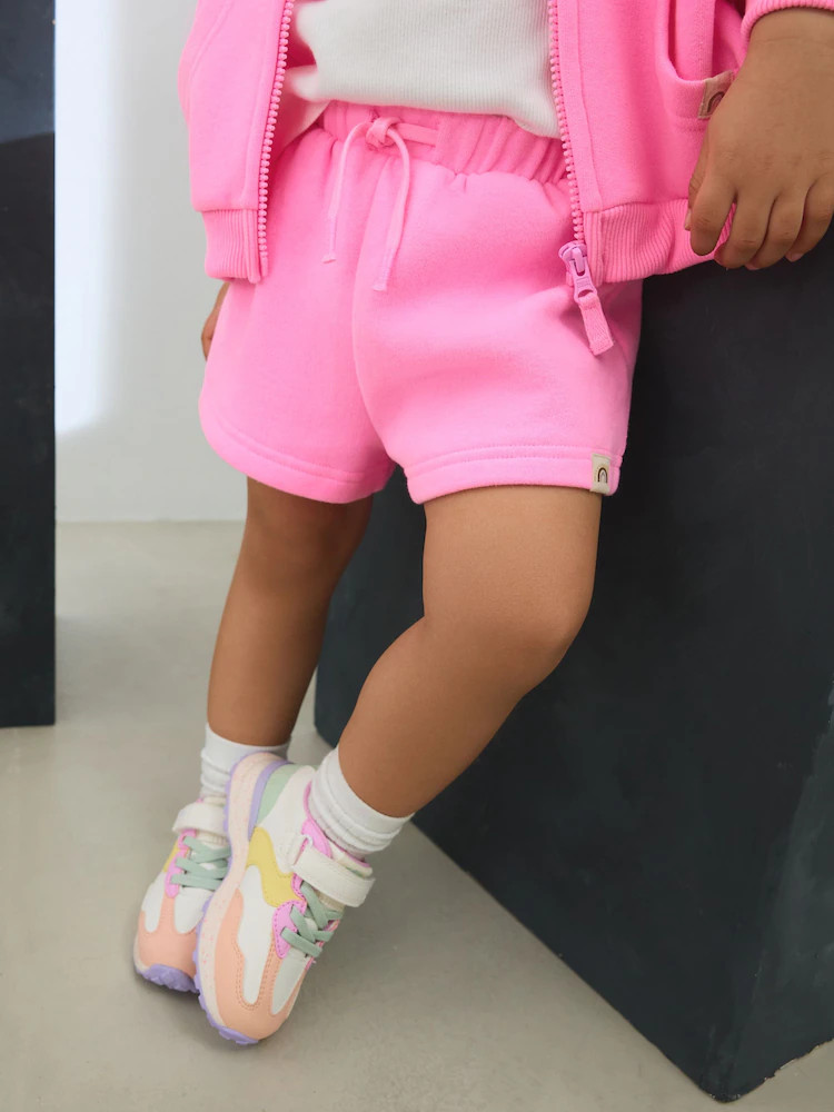 Bright Pink Plain Sweat Shorts (3mths-7yrs) | Next US