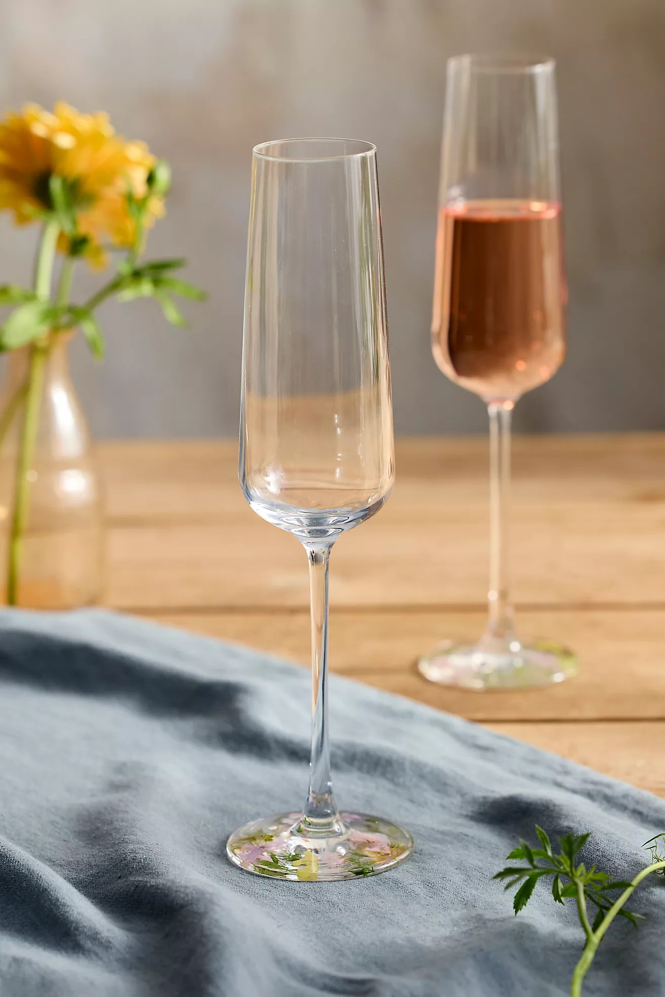 Pressed Floral Flutes, Set of 2 | Terrain