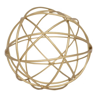 Brass Metal Decorative Sphere Accent - Foreside Home & Garden | Target