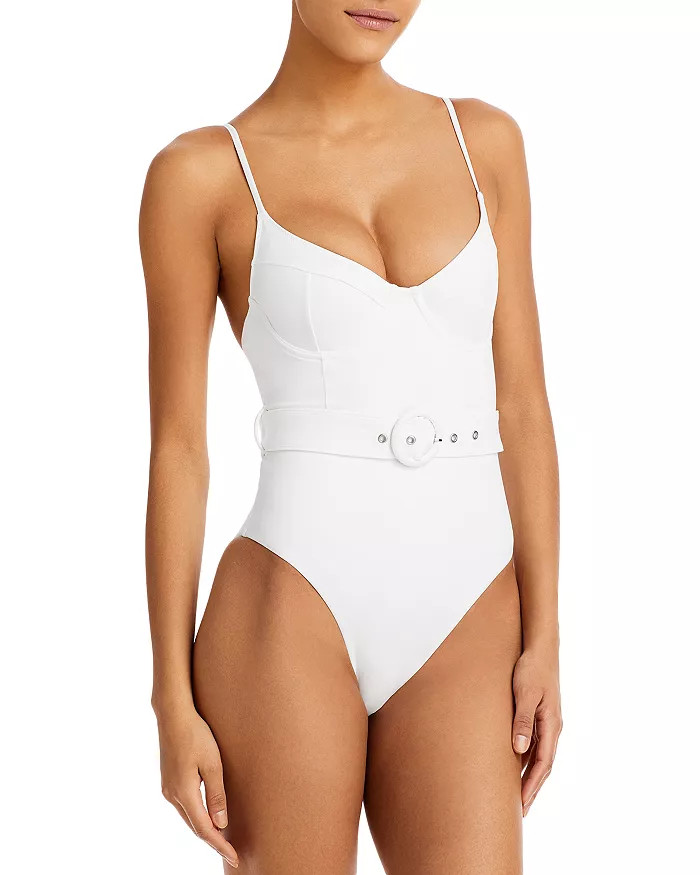 Noa Belted Underwire One Piece Swimsuit | Bloomingdale's (US)