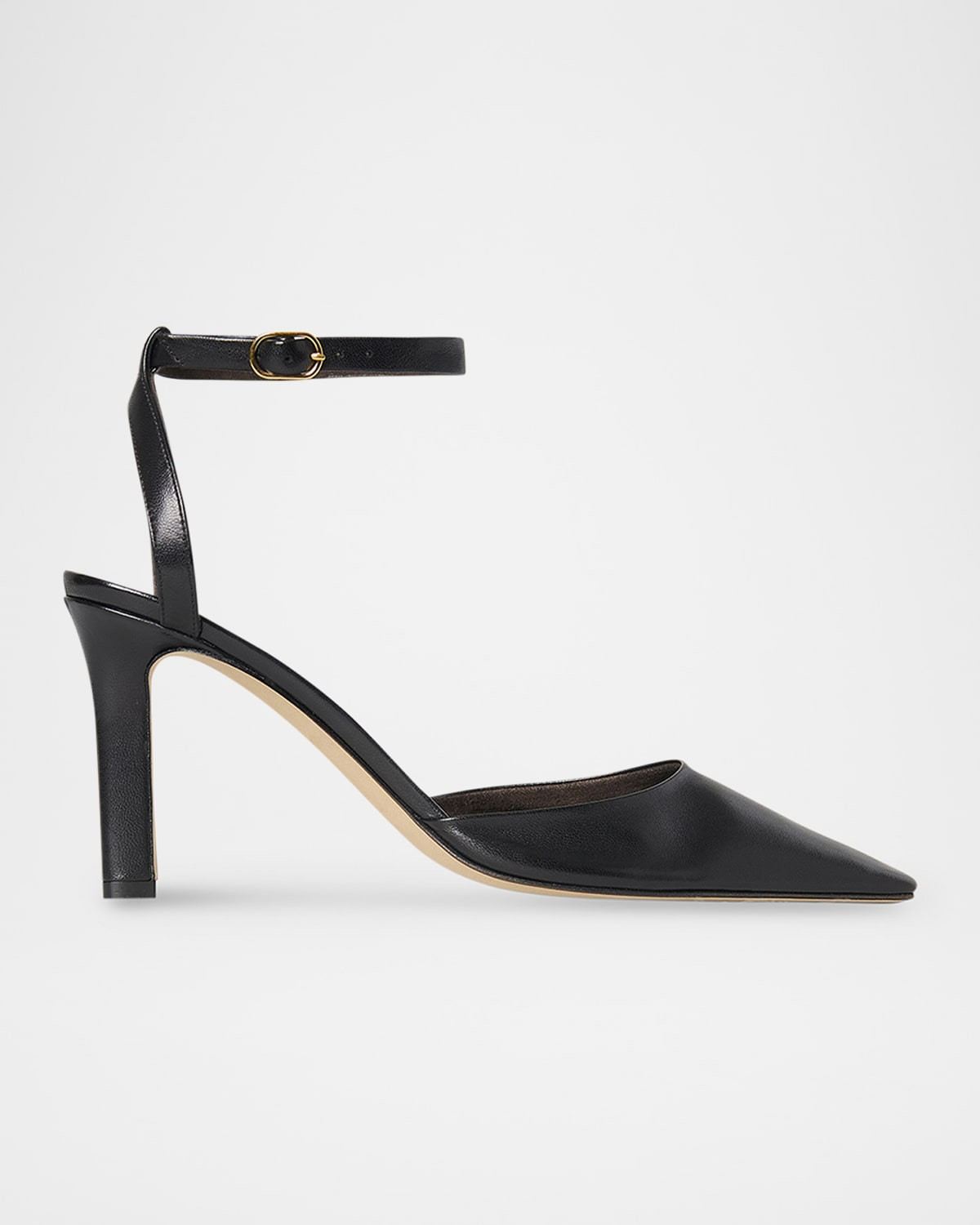 Carla Leather Ankle-Strap Pumps | Neiman Marcus